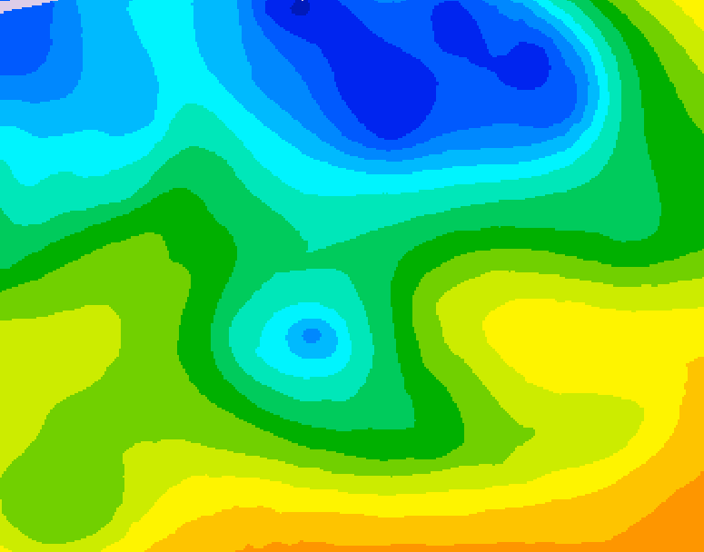 GDPS 500 millibar geopotential height 192 hour forecast chart for Canada based on 2026/04/21 0000Z data