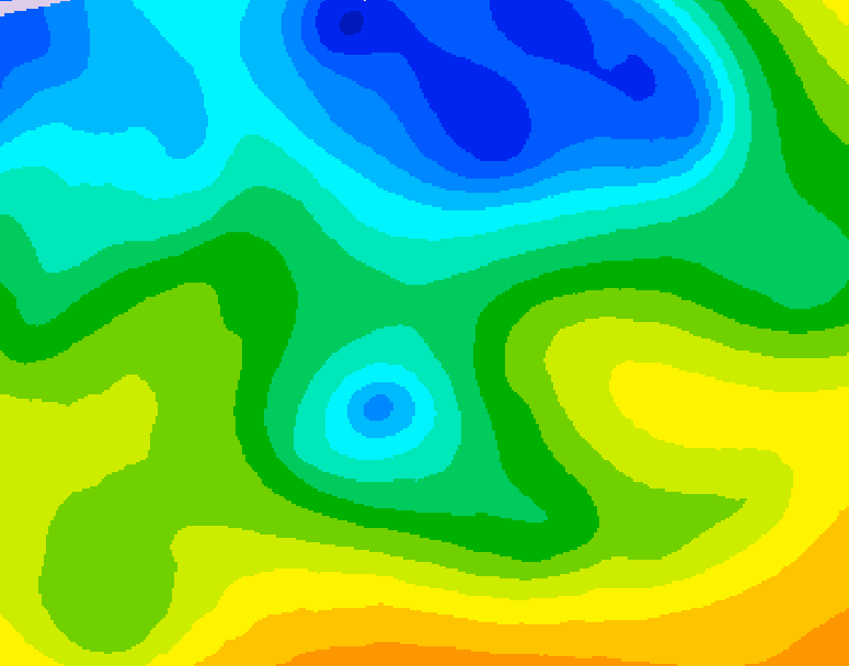 GDPS 500 millibar geopotential height 198 hour forecast chart for Canada based on 2026/04/21 0000Z data