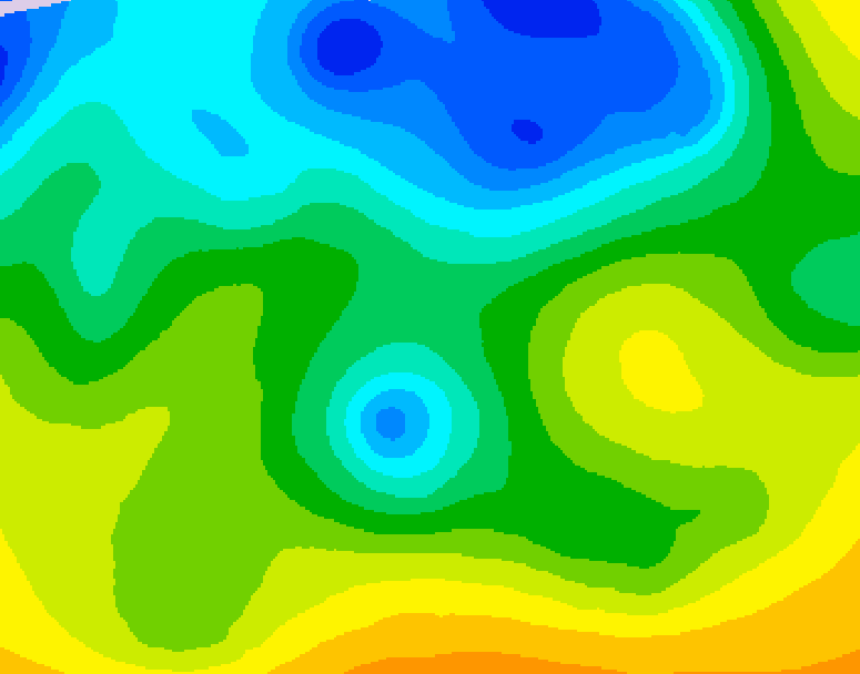 GDPS 500 millibar geopotential height 210 hour forecast chart for Canada based on 2026/04/21 0000Z data