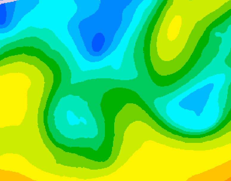 GDPS 500 millibar geopotential height 060 hour forecast chart for Canada based on 2026/04/21 1200Z data