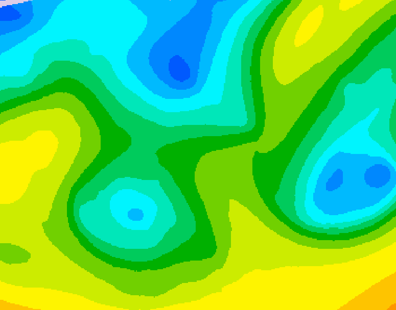 GDPS 500 millibar geopotential height 072 hour forecast chart for Canada based on 2026/04/21 1200Z data