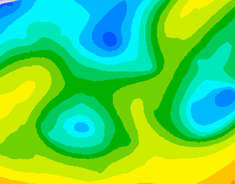GDPS 500 millibar geopotential height 078 hour forecast chart for Canada based on 2026/04/21 1200Z data