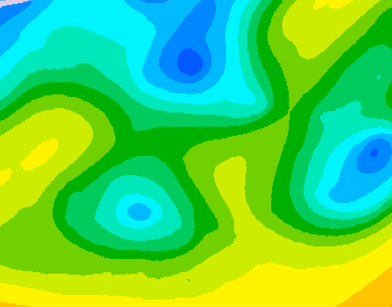 GDPS 500 millibar geopotential height 084 hour forecast chart for Canada based on 2026/04/21 1200Z data