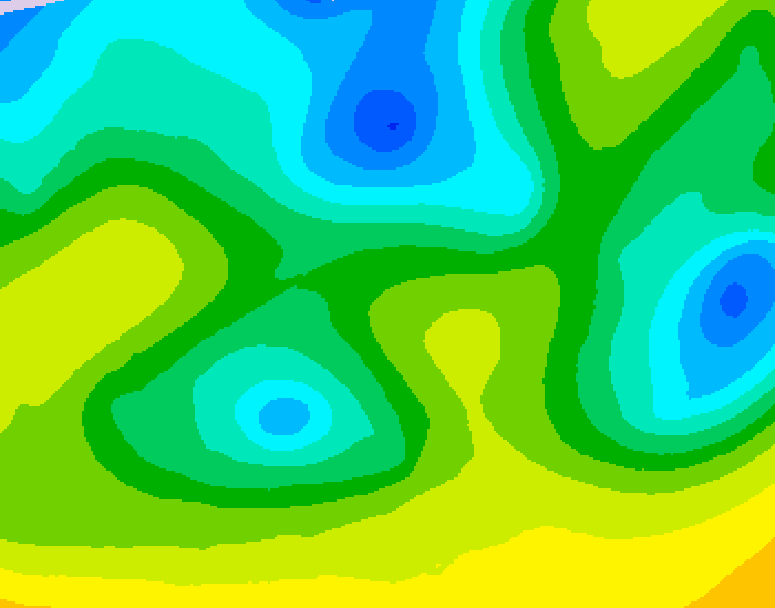 GDPS 500 millibar geopotential height 090 hour forecast chart for Canada based on 2026/04/21 1200Z data