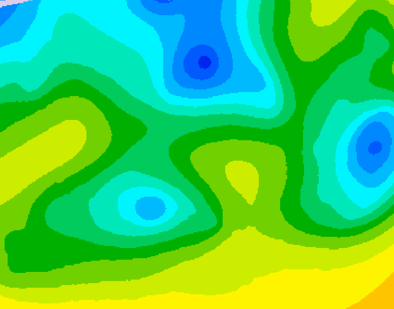 GDPS 500 millibar geopotential height 096 hour forecast chart for Canada based on 2026/04/21 1200Z data