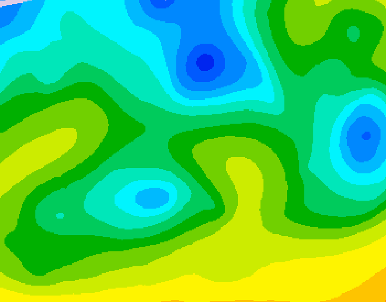 GDPS 500 millibar geopotential height 102 hour forecast chart for Canada based on 2026/04/21 1200Z data