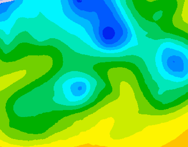 GDPS 500 millibar geopotential height 114 hour forecast chart for Canada based on 2026/04/21 1200Z data
