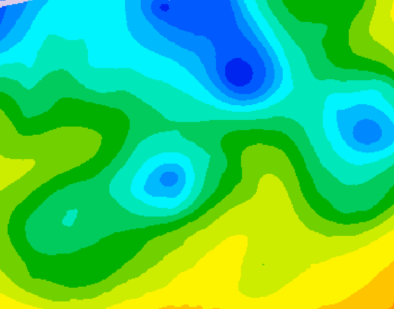 GDPS 500 millibar geopotential height 120 hour forecast chart for Canada based on 2026/04/21 1200Z data