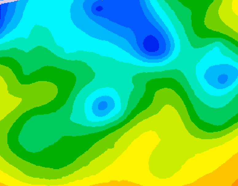 GDPS 500 millibar geopotential height 126 hour forecast chart for Canada based on 2026/04/21 1200Z data