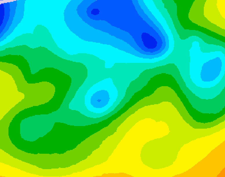 GDPS 500 millibar geopotential height 132 hour forecast chart for Canada based on 2026/04/21 1200Z data