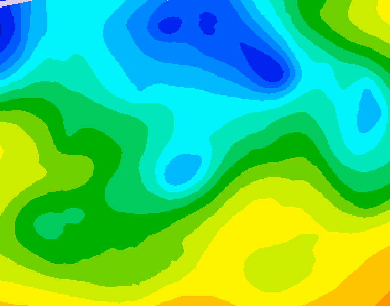 GDPS 500 millibar geopotential height 138 hour forecast chart for Canada based on 2026/04/21 1200Z data