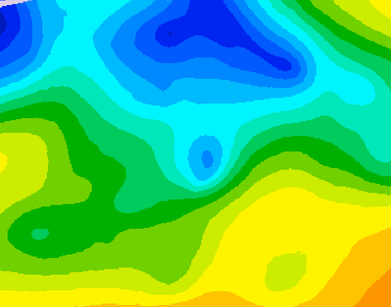 GDPS 500 millibar geopotential height 150 hour forecast chart for Canada based on 2026/04/21 1200Z data