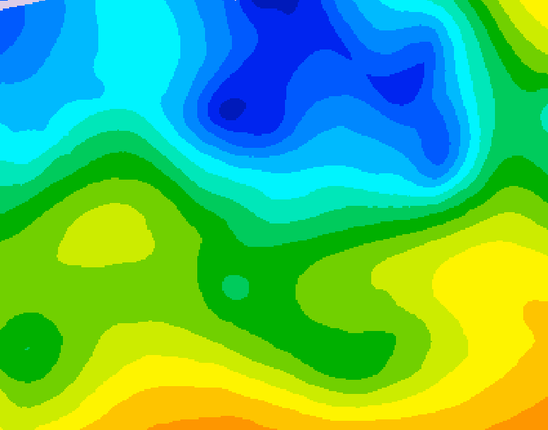 GDPS 500 millibar geopotential height 186 hour forecast chart for Canada based on 2026/04/21 1200Z data