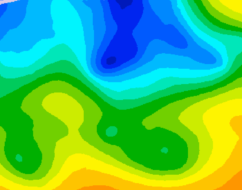 GDPS 500 millibar geopotential height 198 hour forecast chart for Canada based on 2026/04/21 1200Z data