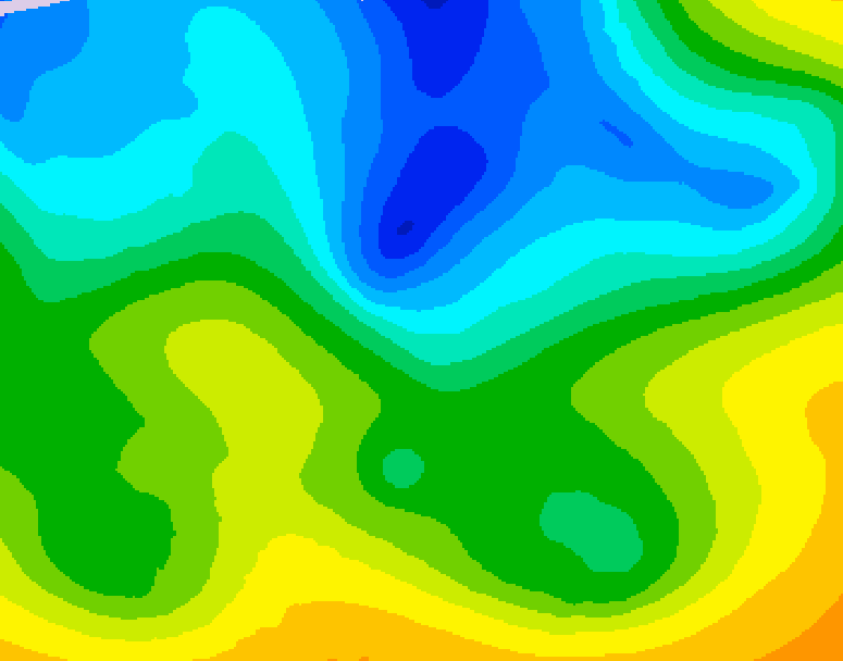 GDPS 500 millibar geopotential height 204 hour forecast chart for Canada based on 2026/04/21 1200Z data