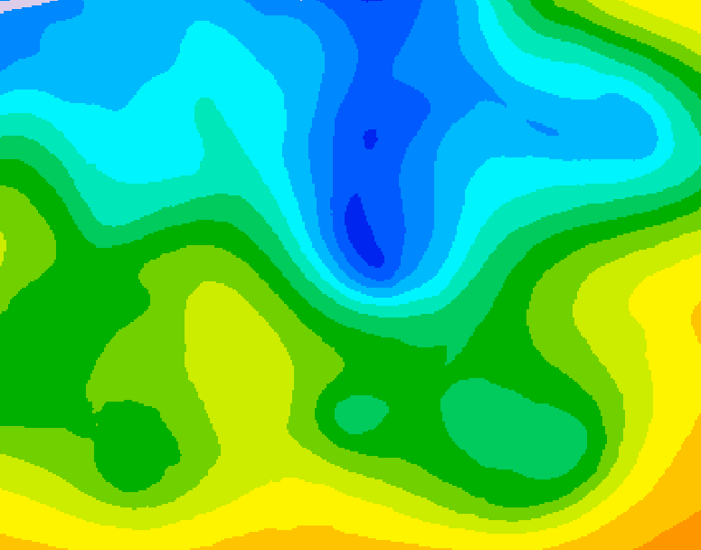 GDPS 500 millibar geopotential height 216 hour forecast chart for Canada based on 2026/04/21 1200Z data