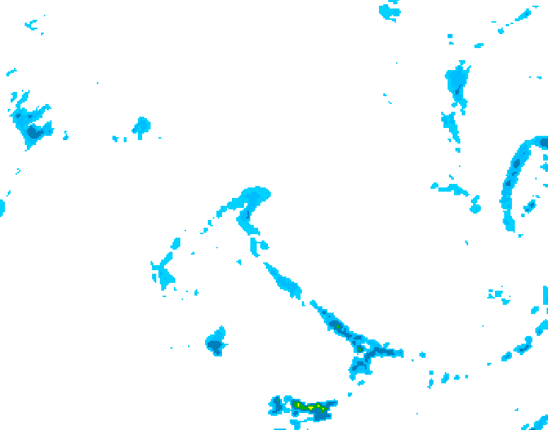 GDPS precipitation 102 hour forecast chart for Canada based on 2026/04/21 0000Z data