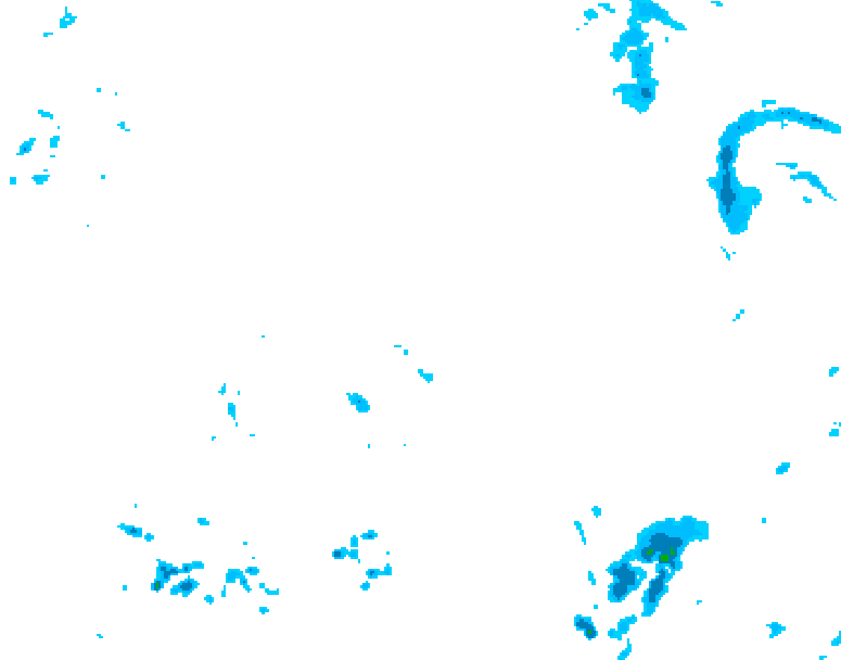 GDPS precipitation 126 hour forecast chart for Canada based on 2026/04/21 0000Z data