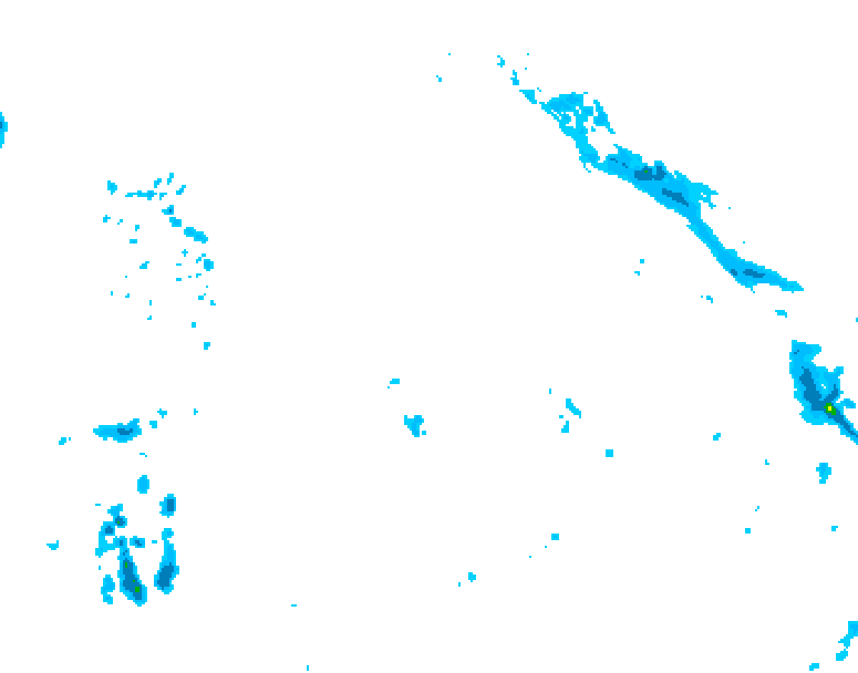 GDPS precipitation 012 hour forecast chart for Canada based on 2026/04/21 1200Z data