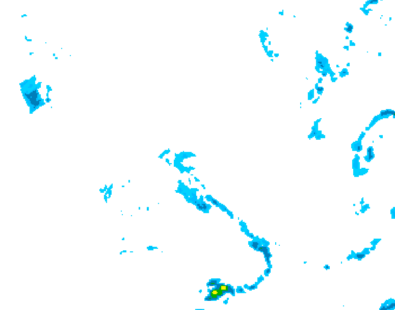 GDPS precipitation 090 hour forecast chart for Canada based on 2026/04/21 1200Z data