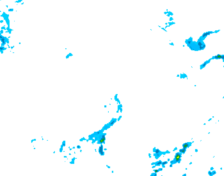 GDPS precipitation 126 hour forecast chart for Canada based on 2026/04/21 1200Z data