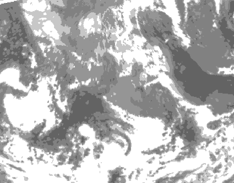 GDPS total cloud 048 hour forecast chart for Canada based on 2026/04/21 0000Z data