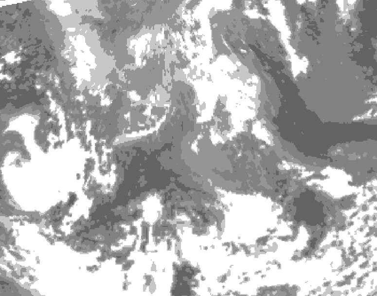 GDPS total cloud 054 hour forecast chart for Canada based on 2026/04/21 0000Z data