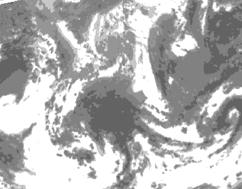 GDPS total cloud 078 hour forecast chart for Canada based on 2026/04/21 0000Z data