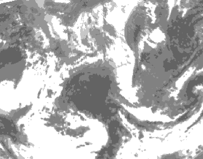 GDPS total cloud 084 hour forecast chart for Canada based on 2026/04/21 0000Z data