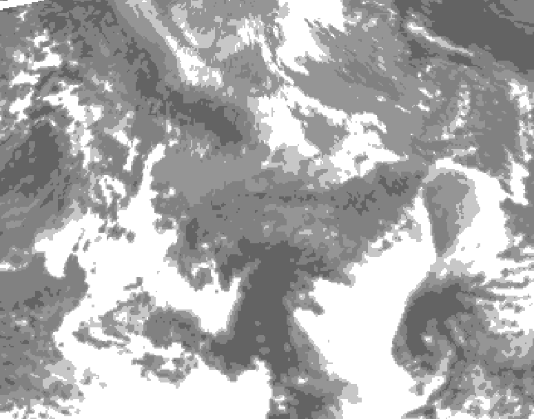 GDPS total cloud 162 hour forecast chart for Canada based on 2026/04/21 0000Z data