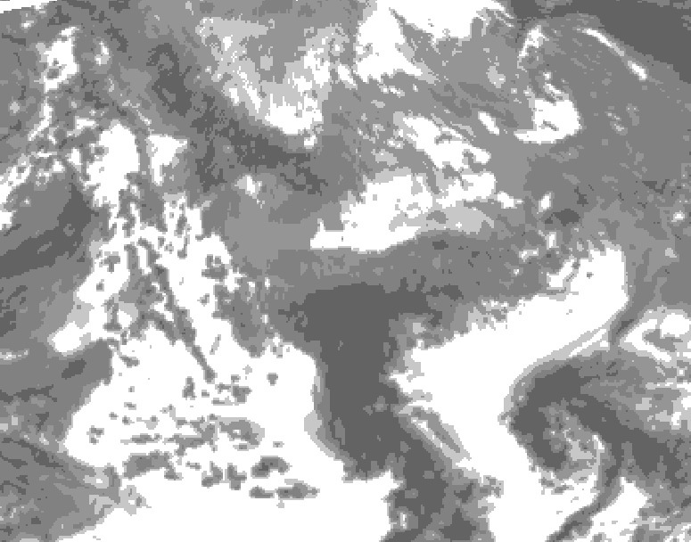 GDPS total cloud 174 hour forecast chart for Canada based on 2026/04/21 0000Z data