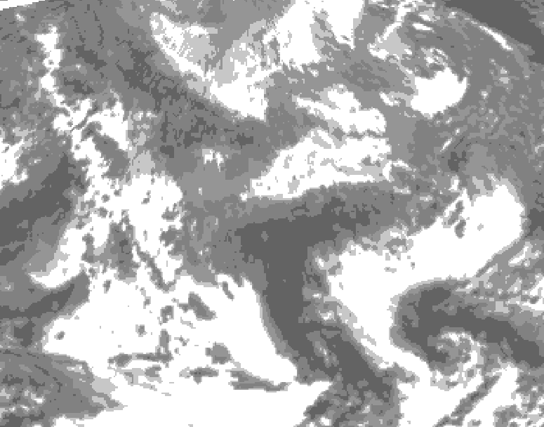 GDPS total cloud 180 hour forecast chart for Canada based on 2026/04/21 0000Z data