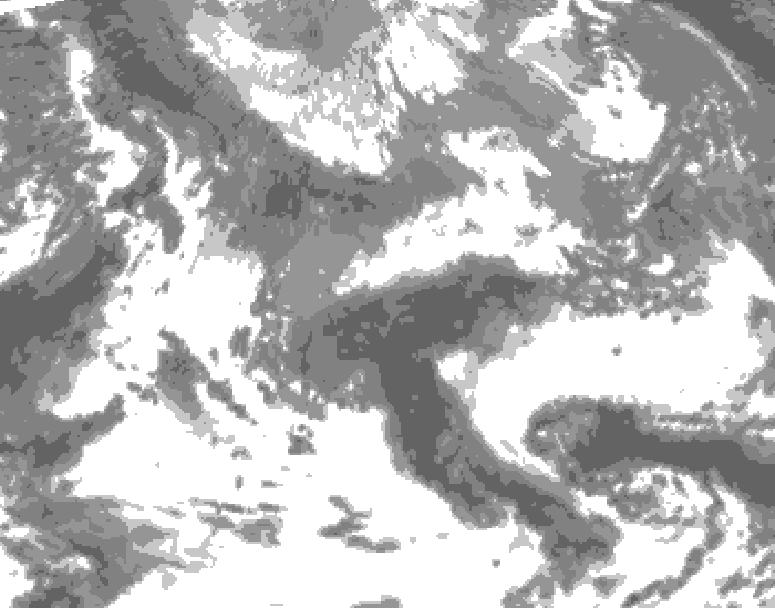 GDPS total cloud 186 hour forecast chart for Canada based on 2026/04/21 0000Z data
