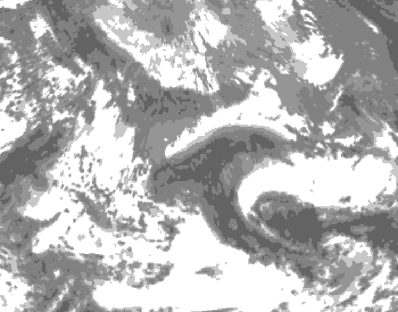 GDPS total cloud 192 hour forecast chart for Canada based on 2026/04/21 0000Z data