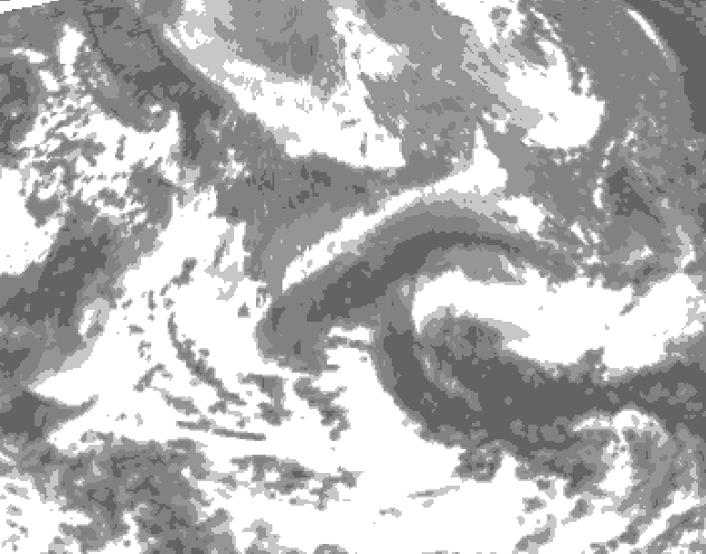 GDPS total cloud 198 hour forecast chart for Canada based on 2026/04/21 0000Z data