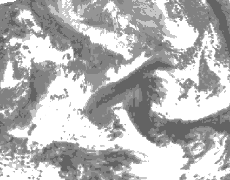 GDPS total cloud 210 hour forecast chart for Canada based on 2026/04/21 0000Z data