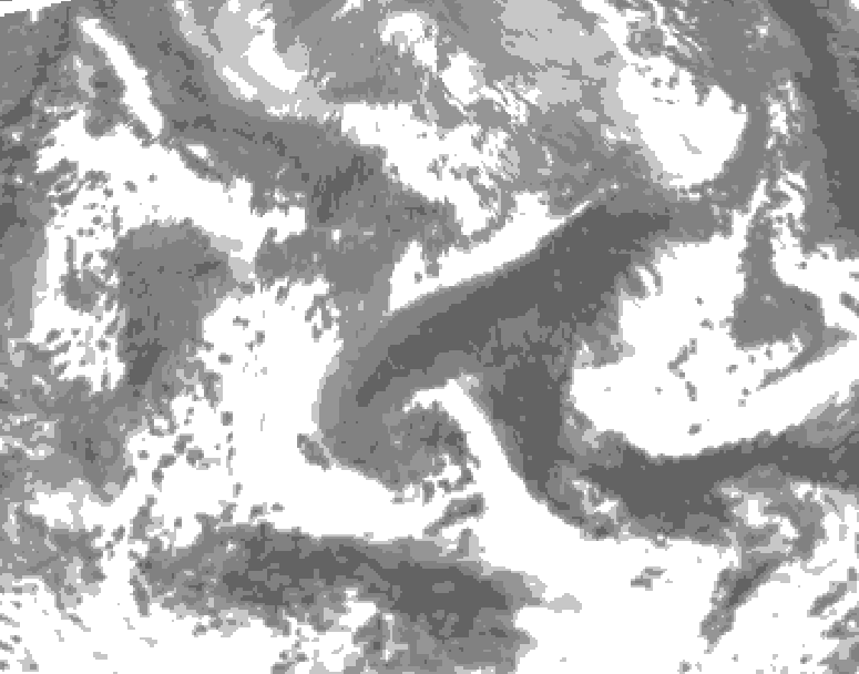 GDPS total cloud 216 hour forecast chart for Canada based on 2026/04/21 0000Z data