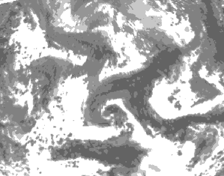 GDPS total cloud 222 hour forecast chart for Canada based on 2026/04/21 0000Z data