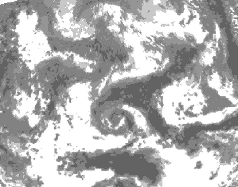 GDPS total cloud 228 hour forecast chart for Canada based on 2026/04/21 0000Z data