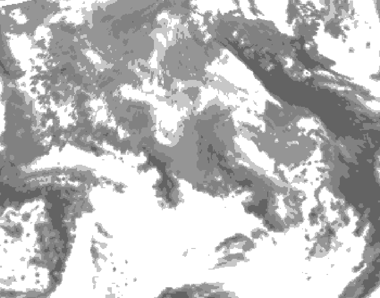 GDPS total cloud 006 hour forecast chart for Canada based on 2026/04/21 1200Z data