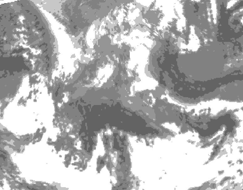 GDPS total cloud 054 hour forecast chart for Canada based on 2026/04/21 1200Z data