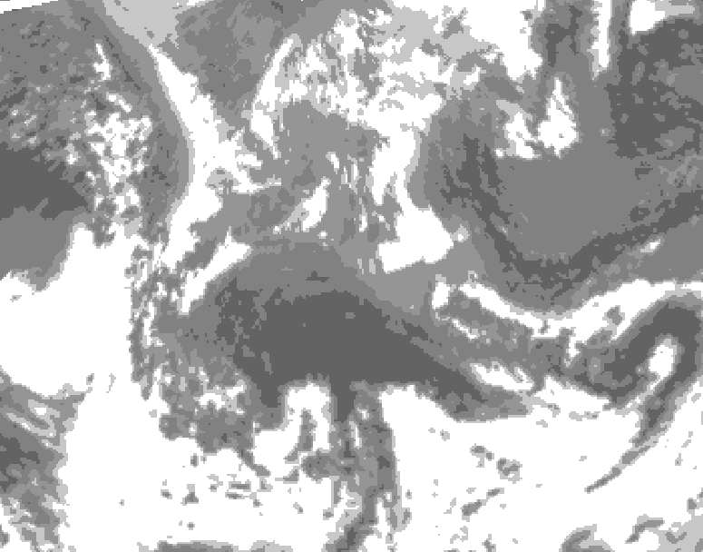 GDPS total cloud 060 hour forecast chart for Canada based on 2026/04/21 1200Z data