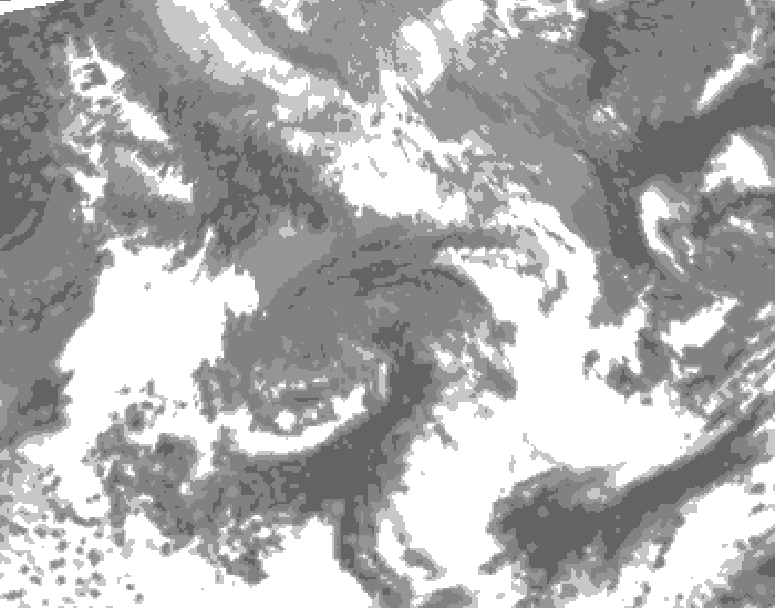GDPS total cloud 126 hour forecast chart for Canada based on 2026/04/21 1200Z data