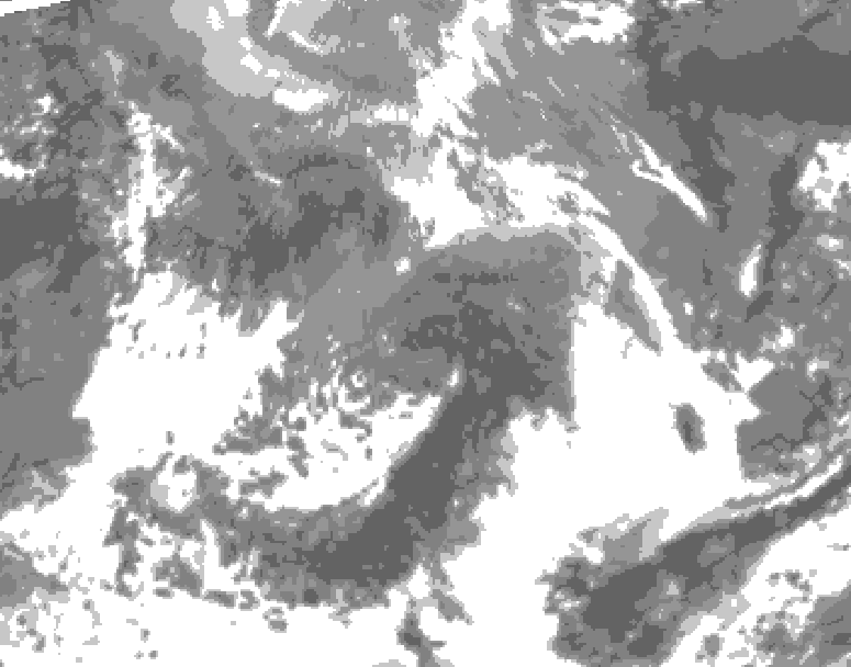 GDPS total cloud 138 hour forecast chart for Canada based on 2026/04/21 1200Z data
