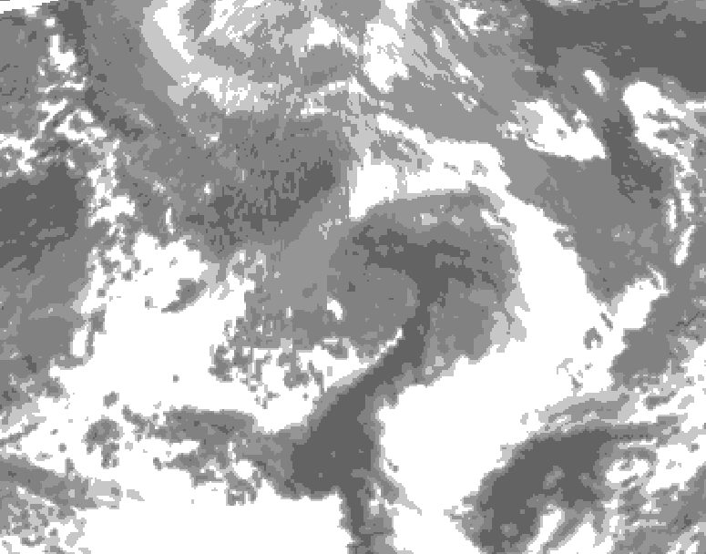 GDPS total cloud 150 hour forecast chart for Canada based on 2026/04/21 1200Z data