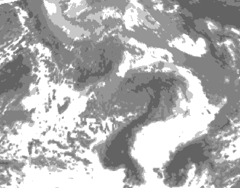GDPS total cloud 156 hour forecast chart for Canada based on 2026/04/21 1200Z data