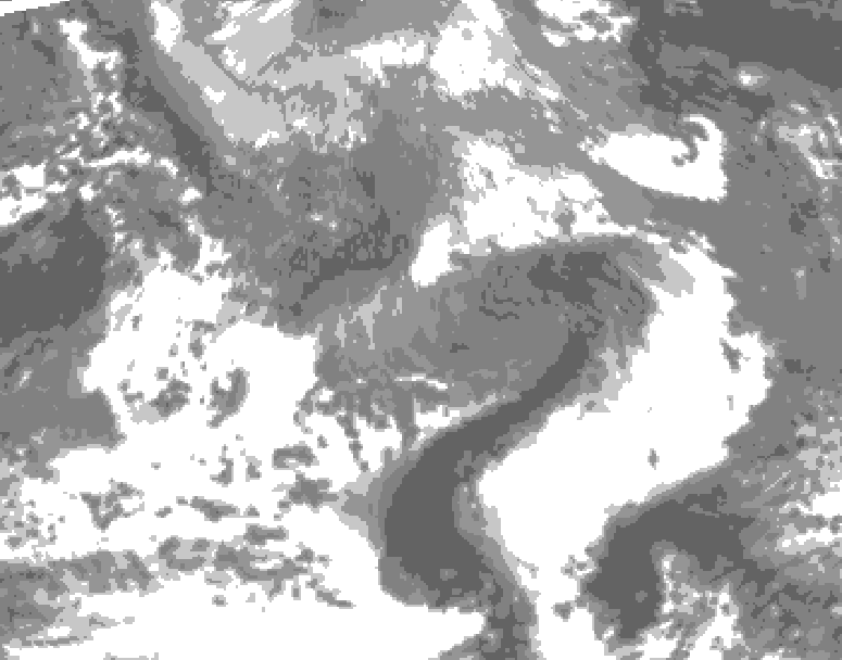 GDPS total cloud 162 hour forecast chart for Canada based on 2026/04/21 1200Z data