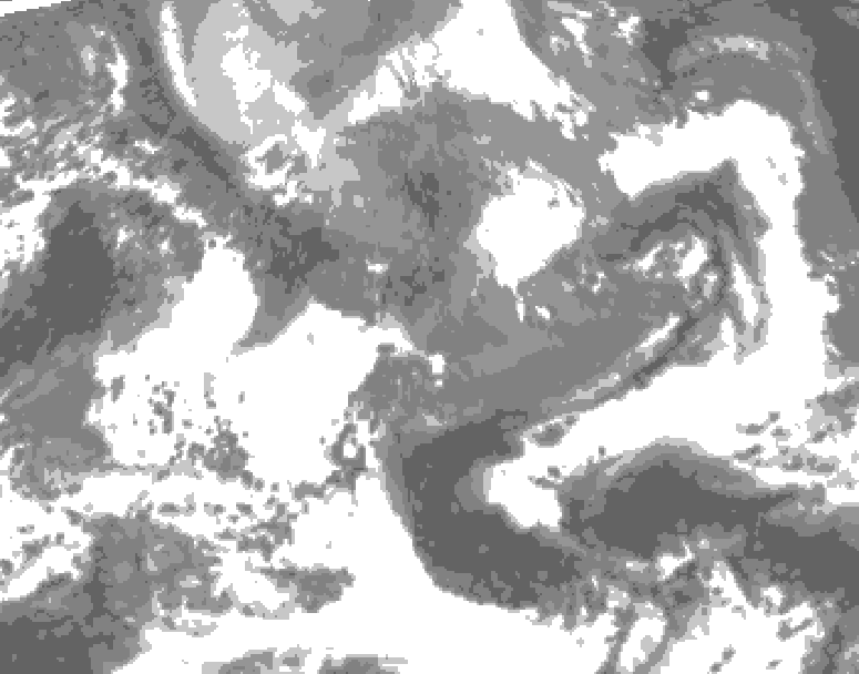GDPS total cloud 180 hour forecast chart for Canada based on 2026/04/21 1200Z data