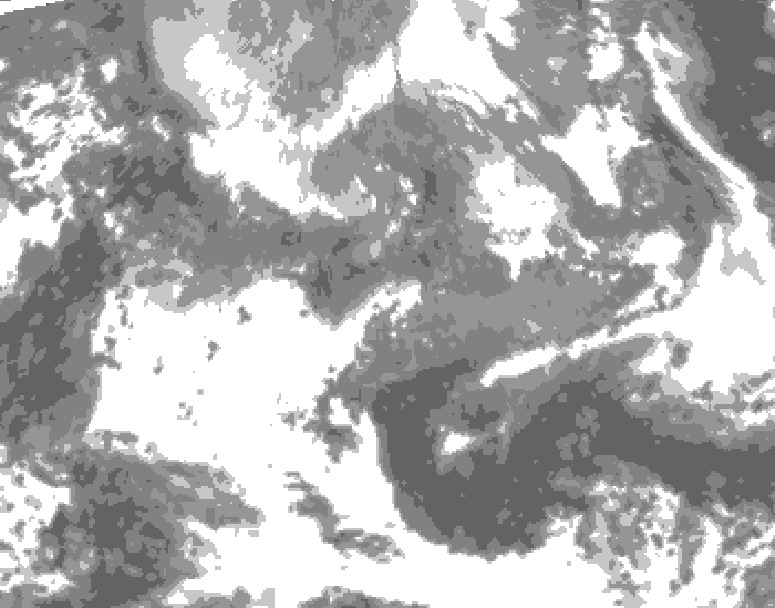 GDPS total cloud 192 hour forecast chart for Canada based on 2026/04/21 1200Z data