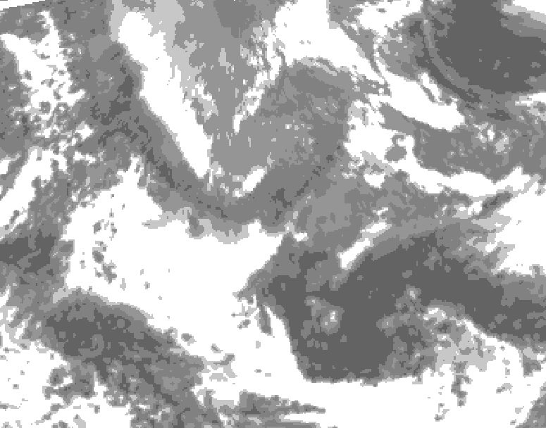GDPS total cloud 204 hour forecast chart for Canada based on 2026/04/21 1200Z data